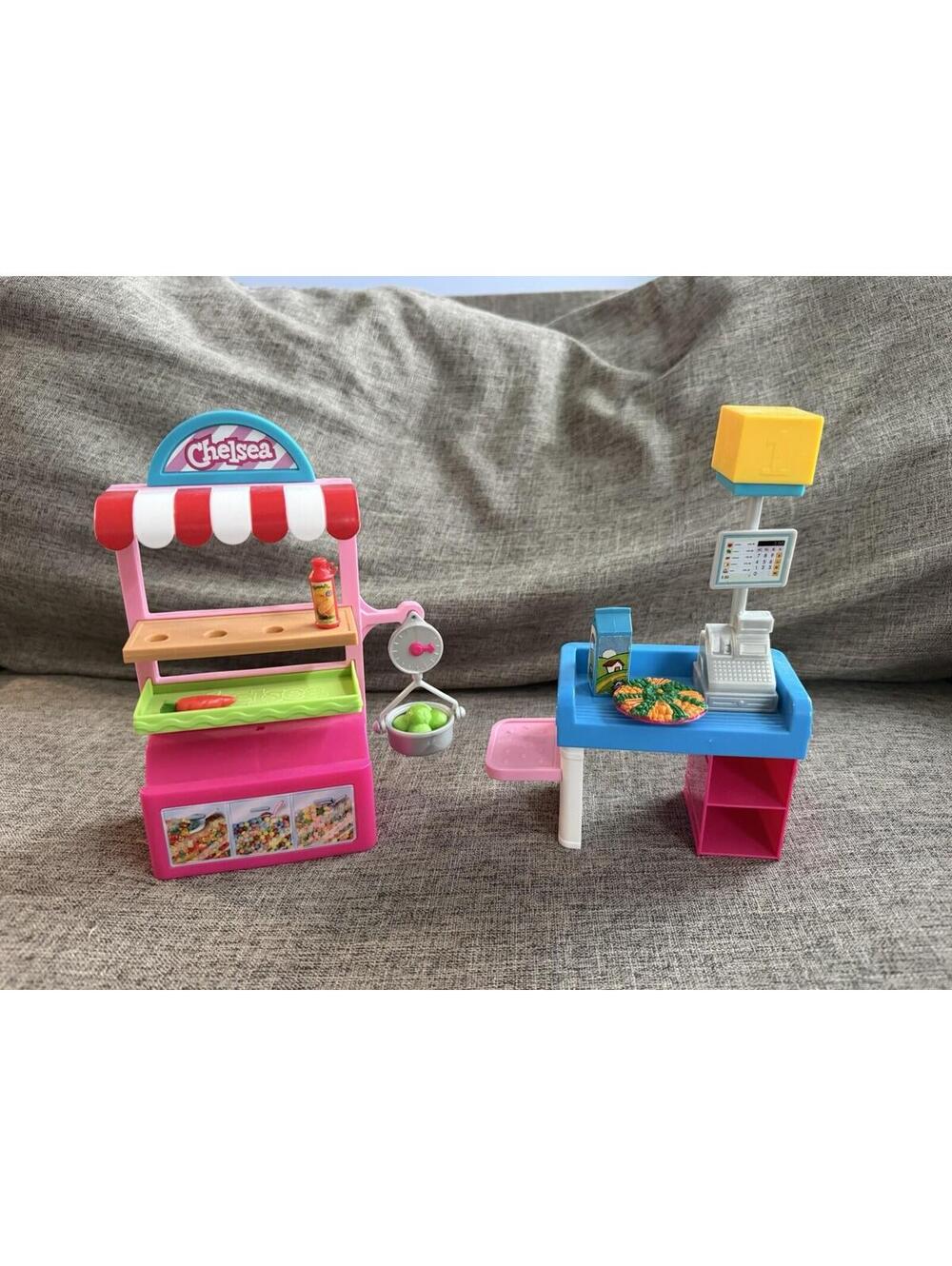 Barbie Chelsea Can Be Snack Stand Supermarket Playset Stands Only